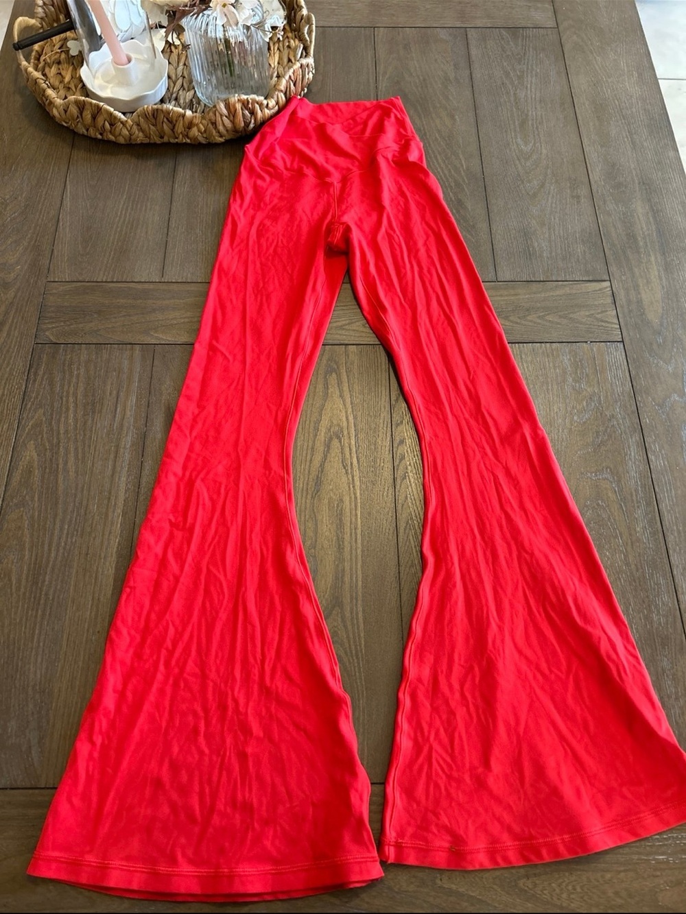 aerie Red Flared Leggings